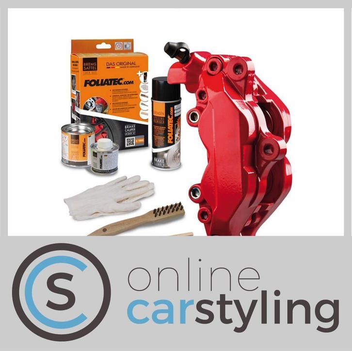 FOLIATEC REMKLAUWLAKSET – PERFORMANCE ROSSO RED – 3 COMPONEN, Auto-onderdelen, Remmen en Aandrijving, Nieuw, Ophalen of Verzenden