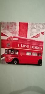 Cadre sur toile 50x60 cm +/- theme Londres, Comme neuf, Bois, Moins de 50 cm, Moins de 50 cm