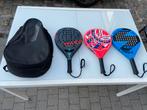 3 Padel Rackets Incl Tas, Sports & Fitness, Padel, Enlèvement, Comme neuf, Raquette de padel