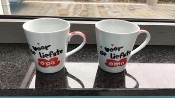 Tassen oma & opa NIEUW beschikbaar voor biedingen
