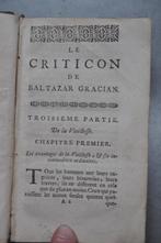 Antiek boek 1728, Ophalen of Verzenden, El Criticon