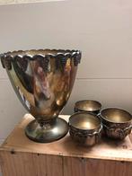 Ijsemmer en vingerpotjes in zilver, Antiek en Kunst, Ophalen