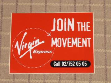 Sticker Virgin Express Join The Movement beschikbaar voor biedingen