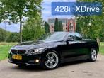 BMW 428i X Drive 4x4 Luxery Line Cabrio 2014 H-Up Display, Auto's, Automaat, Zwart, 4 cilinders, Cabriolet