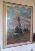 SCHILDERIJ STRANDZICHT 75/95 GETEKEND R. VANDENBULCKE, Ophalen