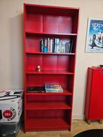 Rode boekenkast Ikea, Ophalen, Met plank(en), Gebruikt, 200 cm of meer