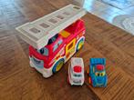 Brandweerwagen met lanceerladder en 2 auto's, Enlèvement, Comme neuf