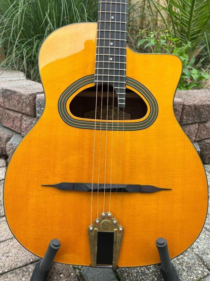 gypsy manouche jazz gitaar guitare, Muziek en Instrumenten, Snaarinstrumenten | Gitaren | Akoestisch, Zo goed als nieuw, Western- of Steelstringgitaar