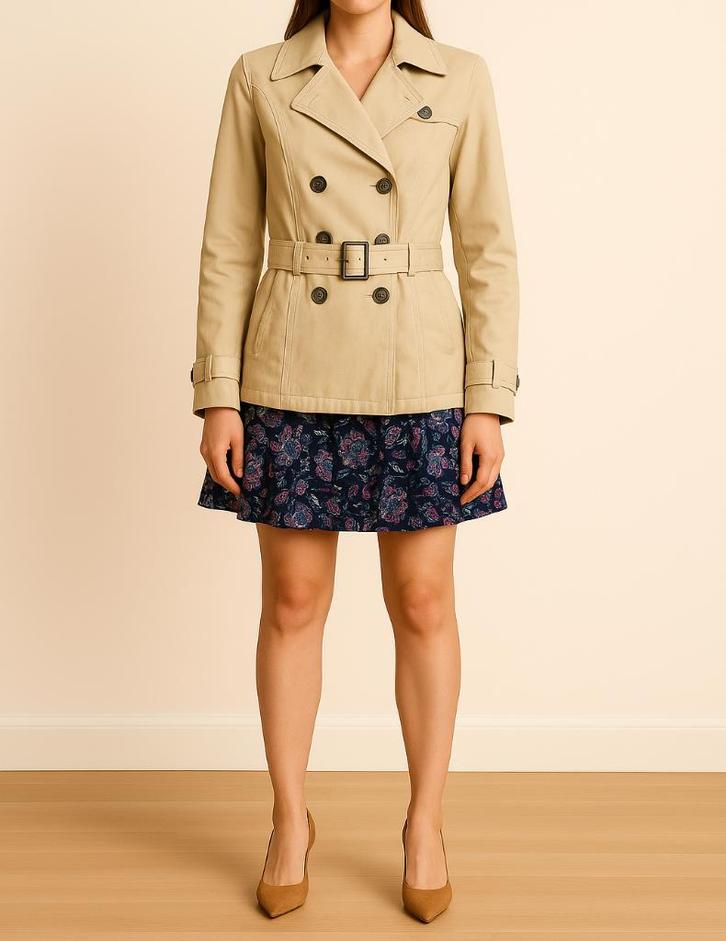 ARMA leren jas maat 38, Kleding | Dames, Jassen | Winter, Gedragen, Maat 38/40 (M), Beige, Ophalen of Verzenden