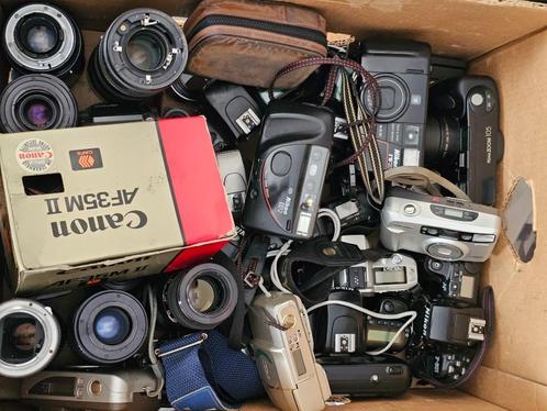 3x sets lenzen/analoge camera's/converters/..., Audio, Tv en Foto, Fotocamera's Analoog, Gebruikt, Spiegelreflex, Ophalen
