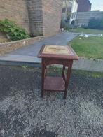 Vintage houten plantenstandaard / bijzettafel, Ophalen, Gebruikt