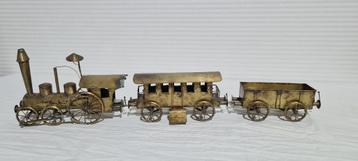 Daniel d'Haeseleer, kunstwerk, trein met twee wagons beschikbaar voor biedingen