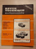 revue technique automobile octobre 1977, Ophalen of Verzenden, Gelezen, Peugeot