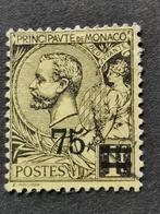 Monaco 1924 - Prins Albert I - met opdruk, Ophalen of Verzenden, Monaco, Gestempeld