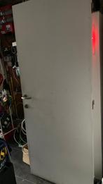 Binnendeur (schilderdeur) met deurklinken en slot, Doe-het-zelf en Bouw, Ophalen, Gebruikt, 80 tot 100 cm, Binnendeur