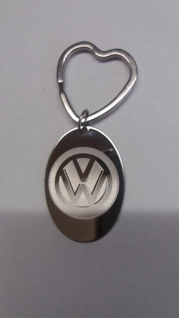 Stalen sleutelhanger: V W, Verzamelen, Sleutelhangers, Nieuw, Merk, Ophalen of Verzenden