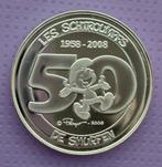 5 Euros  2008  zilver  De Smurfen  ZELDZAAM !!!, Postzegels en Munten, Zilver, Ophalen of Verzenden, Zilver, Losse munt