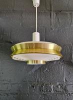 UFO-suspensie in goud geanodiseerd aluminium, 1960-70, Ophalen of Verzenden