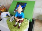 Kuifje-figuur zittend in het gras, Verzamelen, Stripfiguren, Ophalen of Verzenden, Kuifje, Nieuw