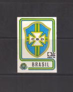 PANINI MÜNCHEN 1974 - #147 BRAZILIË-BADGE, Ophalen of Verzenden, Poster, Plaatje of Sticker