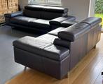 Natuzzi Editions lederen zetel combinatie 3- en 2-zit, Ophalen, Gebruikt, Overige maten, Rechte bank