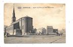 Courcelles NA107: Kerk en plein van Petit-Courcelles 1914, Verzamelen, Postkaarten | België, Verzenden, Voor 1920, Gelopen, Henegouwen