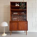 - Vintage boekenkast, barkast, Deens -, Huis en Inrichting, Kasten | Boekenkasten, Ophalen of Verzenden