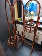 Vintage plantenrek bamboe, rotan, Ophalen