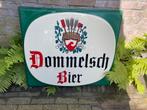 Vintage Dommelsch bier reclame plaat, Verzamelen, Biermerken, Gebruikt, Dommelsch, Ophalen