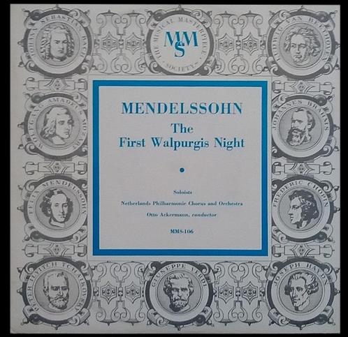 Otto ACKERMANN - The First Walpurgis Night [Mendelssohn], Cd's en Dvd's, Vinyl | Klassiek, Zo goed als nieuw, Romantiek, Opera of Operette