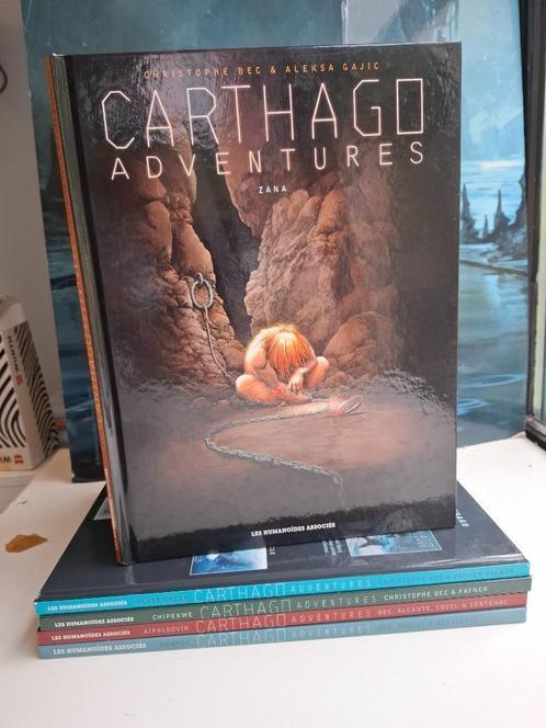CARTHAGO ADVENTURES TOMES 1 à 5 TBE EO/REED, Boeken, Stripverhalen, Zo goed als nieuw, Complete serie of reeks, Ophalen of Verzenden