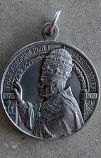 Medaillon, hanger van Paus Pius XI, verzilverd, Verzamelen, Ophalen of Verzenden, Nieuw, Sieraad, Christendom | Katholiek