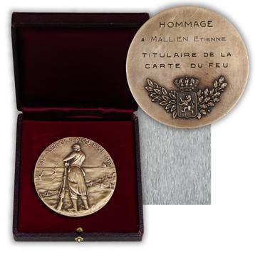 Zeldzame BELGISCHE IJzermedaille die we niet halen 1914-1918 beschikbaar voor biedingen