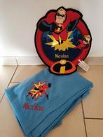 Couverture + décoration brodée Nicolas Les Indestructibles, Enlèvement ou Envoi, Comme neuf