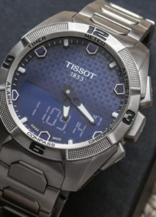 Tissot T Touch Expert 7Solar blauw titanium, Handtassen en Accessoires, Horloges | Antiek, Polshorloge, Tissot, Overige materialen