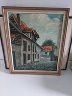 peinture à l'huile Bernais, Normandie, Ocquet Pierre 1966, Envoi