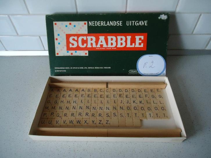 Vintage "Scrabble" van Spear's Spelen in prima staat !, Hobby & Loisirs créatifs, Jeux de société | Jeux de plateau, Utilisé, 1 ou 2 joueurs