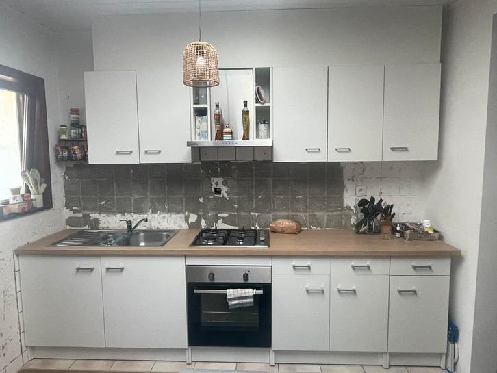 Cuisine équipée, Huis en Inrichting, Keuken | Complete keukens, Gebruikt, Wit, Composiet, Ophalen