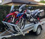 Te Huur: Motortrailer 1 tot 3 motoren + Acebikes bevestiging, Ophalen, Zo goed als nieuw