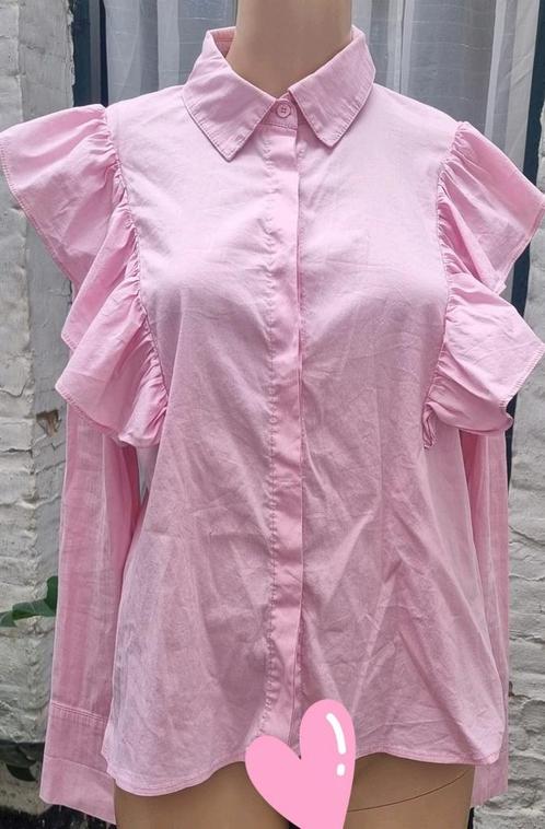 ✨️LOAVIES Blouse - Maat S - Een Beauty in Topstaat✨️, Kleding | Dames, Blouses en Tunieken, Zo goed als nieuw, Maat 36 (S), Roze
