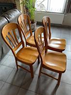 Mooie eiken stoelen, Huis en Inrichting, Stoelen, Ophalen, Gebruikt, Hout, Vier