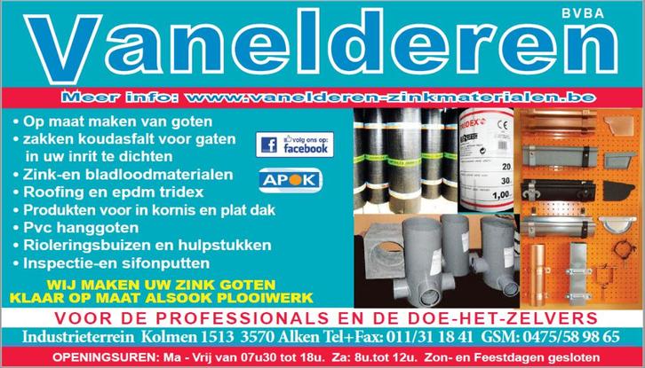 zink dak roofing en pvc materialen, Doe-het-zelf en Bouw, Overige Doe-Het-Zelf en Bouw, Nieuw, Ophalen