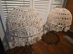 MACRAME LAMPEKAPPEN (2 stuks, incl E27 fitting met draad), Huis en Inrichting, Lampen | Lampenkappen, Ophalen