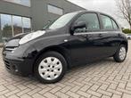 Micra 5d/AUTOMAAT/AIRCO!!!!!!, Auto's, Nissan, Stof, Zwart, Zwart, Euro 4