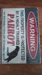 Waarschuwings bord papegaai, Perroquet