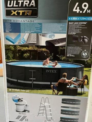 Intex zwembad ultra xtr 488 x 122, 300 cm ou plus, Rond, Comme neuf, Enlèvement