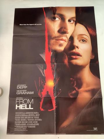 Affiche du film FROM HELL 68-101 cm 1 feuille, Enlèvement ou Envoi
