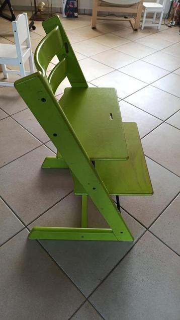 kinderstoel trip trap groen, Kinderen en Baby's, Ophalen of Verzenden, Gebruikt, Meegroeistoel