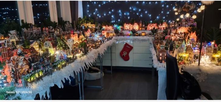Kerstdorp te koop, alles in 1 koop, Hobby en Vrije tijd, Feestartikelen, Ophalen