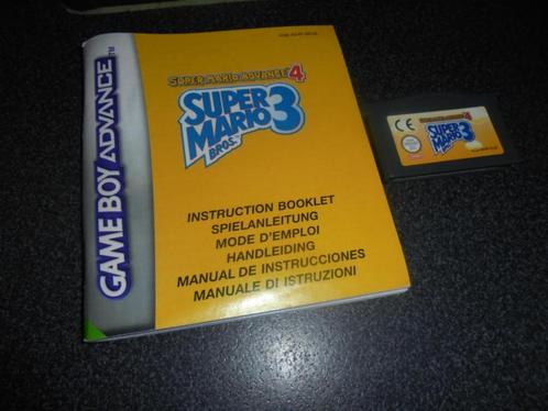 Game boy advance Super Mario Advance 4 (Super Mario bros 3), Consoles de jeu & Jeux vidéo, Jeux | Nintendo Game Boy, Utilisé, Enlèvement ou Envoi